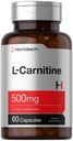 Horbäach L Carnitine Supplement 500mg XI124; 60 kapsułki XI124; jako L- Carnitine L- Tartrate XI124; Non- GMO i Gluten Free