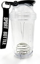 Butelka z mieszalnikiem shaker, 500 ml / 16oz, zmywarka do naczyń, nieprzepuszczalny, Przenośny pre Workout serwatkowy kieliszek z białkiem, Mieszane koktajle Shakes, prezenty dla mężczyzn Kobiety, prezenty dla białego słonia dla dorosłych