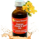 Em 's Herbals Fresh St. John' s Wort Oil - Wild Harderoved in USA, Natural Solution for Nerve Discomfort, Erupcje skóry, Pielęgnacja rany, Scar, i Stretch Marks - Skóra, Twarz, Ciało, Włosy, Olej do masażu (2 Oz)