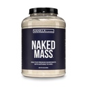 Naked Vanilla Mass - Wszystkie naturalne waniliowe Gainer Protein Powder - 8lb luzem, GMO Free, Gluten Free & Soy Free, Brak sztucznych składników - 1,260 Kalorii - 11 Sług