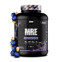 REDCON1 MRE Protein Powder, Blueberry Cobbler - Mieszanka protein zastępujących posiłek z MCT Oil & Whole Foods - Protein with Natural Ingredients to Aid in Muscle Recovery (25 Servings)