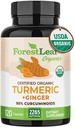 Suplement Turmeric Extra Strength 2265mg - Kurkumina Turmerowa Suplement w / BioPerine Black Pepper - Tumeryczne i Imbirowe Suplementy, 95% Kurkuminoidy, Wspiera Immune & Joint Health, 120 Czapki
