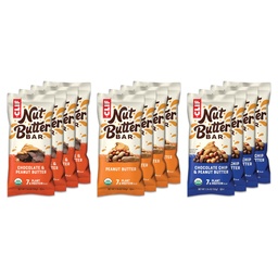 CLIF Nut Butter Bar - Variety Pack - Peanut Butter Filled Energy Bars - Non-GMO - USDA Organic - Plant- based - Low Glycemic - 1.76 oz. (12 Count)