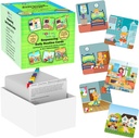 Sequence for Kids Daily Routine Cards Speech Therapy Material Social Development and Sentence Building for Kids ABA Therapy Material Speech Therapy Game English Język dwujęzyczny Uczniowie ESL
