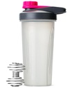 Mr. Pen Shaker Butelki do mieszania protein - 28 oz, Gray & Pink Protein Shaker z drutu Whisk Ball