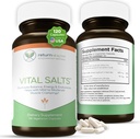 Vital Salts, Electrolyte Salts for Energy and Endurance, Sodium Chloride, Electrolyte Supplements, Blood Pressure Support Supplement, Muscle Cramps Relief, 120 Salt Capsules - Return Healthy