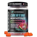 Kreatywne gumki 5g- Naturalne kreatury monohydrat dla mężczyzn i kobiet - Pyszne truskawki Arbuz Flavor- Boost Siła, Energia & Muscle Growth - Wegan Wstępne ćwiczenia Gummies- Made in USA