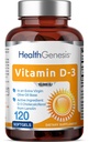 Vitamin D-3 10000 IU 120 Softgels - High-Potency in Extra Virgin Olive Oil Non-GMO Soy-Free Supports Strong Bones Immune Health