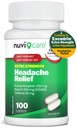 Ból głowy Ulga z Acetaminofen 250 mg, Aspiryna (NSAID) 250 mg, Kofeina 65 mg - Tymczasowa ulga z drobnych Ache & Pains - Porównaj z Excedren dodatkowy ból siłowy Reliever (100 Kapsułki)