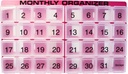31 Dzień Pill Organizator 124; 1 dziennie, 4 tydzień, 31 Komory + Storage Monthly Pill Organizator 124; Zawiera Tray i 8 Przedziały wyjmowane