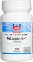 Rite Aid Witamina B-1 (Tiamina), 100 mg - 100 tabletek 124; Zasadnicze znaczenie dla właściwego Nerve i mięśni Funkcje 124; Nerve & Muscle Support Budapest 124; Witamina B1 Budapest 124; B1 Witamina 124; Tiamina B1 Suplement do wstrzykiwań 124; Tiamina B1