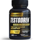 Testoodren Advanced Testosteron Booster dla mężczyzn 124; Naturalna wytrzymałość, Endurance, Energia & Siła Wzmocnienie Suplement Amend124; Lean Muscle Builder Amendant 124; Sport Nutrition Testosteron Booster