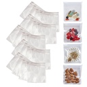 Gładkie toreb Trip Pill Bags for Travel - 24 wielokrotnego użytku Certified Food Grade Zip Top Pill Pouches for Medicine, Witaminy, przekąski i akcesoria - Większe 3.25 x 3.5 "Rozmiar