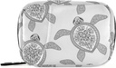 Naanle Black and White Turtle Pill Box 7 dzień Case Travel Organizer Bag z Zipper Portable Weekly Case Compact Rozmiar dla posiadacza suplementu witaminy