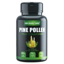 Pine Pollen Supplement wtih Ginger Root i witaminy C, 99% Cracked Cell Wall, 120 Kapsułki Veggie Focus Immunic Immune Improve dla kobiet i mężczyzn