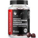 Suplement testosteronu dla mężczyzn dla wzrostu mięśni, Stamina & Performance DVD124; Testosteron Booster Muscle Builder dla mężczyzn 124; Test Boost Max z Tongat Ali XD124; Test Booster & Mężczyzna Enhancement 124; 60 Gummies