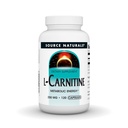 Źródło Naturals L- Carnitine, Metabolic Energy *, 250mg - 120 kapsułki