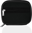 Serfeymi Cotygodniowy Travel Pill Pill Case for Purse z usuwalne 7 dni Pill Box, Modne Travel Medicine Organizer Pill Container for Medicine, Witamina, Suplement - Black 01
