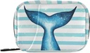 Pasek wieloryb syrenka Tail Pill Box 7 dzień pill Case Travel Pill Organizer Bag z Zipper Portable Weekly Case Compact Rozmiar dla posiadacza suplementu witaminy