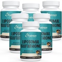 2400 MG Liposomal Glutathione Softgels, Max Absorption, Active Form L- Glutathione Reduced (GSH), z kwasem hialuronowym, Resveratrol, Master Antioksydants for Detox, Mózg, System immunologiczny, 360 Softgels