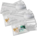 Pill Pouch Bags - (Pack of 150) 3 "x 2,75" - BPA Free, Poly Bag Disposable Zipper Pills Baggies, Daily AM PM Travel Medicine Organizer Storage Pouches, Best Clear Remable with Write- on Etykiety