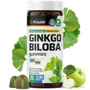 BIO KRAUTER Ginkgo Biloba Gummies - 90 Vegan Chews - Ginkgo Biloba Supplements for Brain Support - 120 mg Standarysed Extract - Pectin- based formula