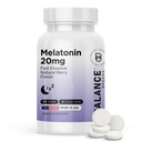 Balancebreens Melatonina 20mg Szybko Rozpuścić tabletki - Wysoka potencja, Szybkie aktorstwo, Naturalne wsparcie snu - Pomoc snu dla dorosłych - Non- Groggy, Formuła - 120 Pigułki snu