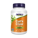 Teraz żywności Suplementy, Pazur Cat 500 mg, NieGMO Projekt zweryfikowany, Ziołowy Suplement, 100 Kapsułki Veg