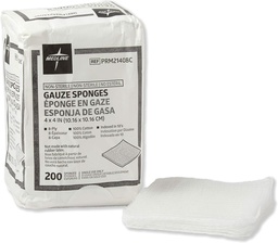 Medline niesterylna bawełna tkane gaza gąbki, 8 Ply, Idealny do opatrunku i czyszczenia rany, Przypadek 4000