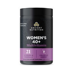 Ancient Nutrition Multivitamin dla kobiet 40, Multiwitamina i wsparcie immunologiczne z witaminy D & C, 20 Witaminy i minerałów, Stres i Sleep Support, Wsparcie dla zdrowia kości i krwi, 90 Kapsułki