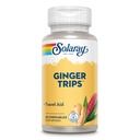 SOLARAY Ginger Trips Travel Assistance 124; Root Extract Description 124; Healthy Digestive Support w / Miód, Stewia & Molasses 124; 60 Chewables