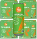 ZYN Turmeric Wellness Drink (24 Pack), Mango Lychee Flavored Turmeric Curcumin Drink with Black Pepper, No Added Sugar, Low Carb & Low Calorie Drink, Clean Alternative