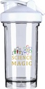 Nauka To jak magia, ale prawdziwe 18 Butelka shaker Butelka Picie Mikser Leak- odporne przed treningiem protein shakes posiłek wymiany Butelki 500ML / 18 Oz Biały