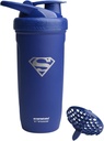 Smartshake DC COMICS Reforce Stainless Steel Protein Shaker Butelka 900 ml Xi124; 30 oz - Leakproof Screw- on Lid - BPA Free - Unisex - Nieizolowany - Superman Logo
