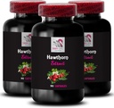 Rooted in Nature - HAWTHORN EXTRACT - Berry Boost, Ancient Leaf Extract, Fora 's Berry Magic, Botanical Wild Berry, Tradycyjny Leaf, Mieszanka zbiorów, Tradycja mocy Leaf 3 Butelki 180 Kapsułki