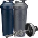 28- Ounce Shaker Butelka z Action- Rod Mixer Kobieta 124; Butelka Shaker Cups z Motivational Quotes 124; Butelka Shaker Protein jest BPA Free i zmywarka bezpieczne 124; Gray & Navy