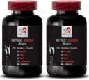 Alfa- ketoglutaran ornityny OKG - NITRIC OXIDE BOOSTER - L- glutamina proszek, wytrzymałość na ćwiczenia, tlenek azotu proszek, suplement gimnastyczny, suplement energetyczny, wytrzymałość na ćwiczenia 2 butelki 180 tabletek
