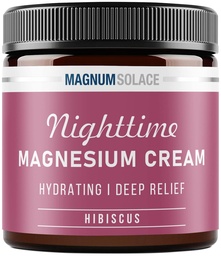 Magnezu Lotion - Nawadniający krem nocny Stosować do nóg, ramion lub klatki piersiowej - Chlorowodór tematyczny USA Made and Safe for Kids (Hibiscus)