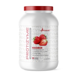 Metaboliczne odżywianie 124; Protyzym 124; 100% Białko serwatki w proszku 124; Wysokie białko, niskie węglowodory, niski tłuszcz z żołądkowymi enzymami, 24 Witaminy eteryczne i minerały 124; Truskawka Creme, 2 funt