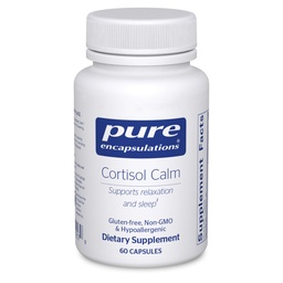 Czyste enkapsulacje Cortisol Calm - Wspiera Cortisol Health & Relaxation - Zawiera Ashwagandha & L- Theanine - Resteful Sleep - 60 Kapsułki