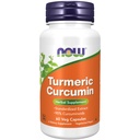 Teraz żywności Suplementy, Kurkumina turmerowa, Pochodne z Turmeric Root Extract, 95% Kurkuminoidy, Suplement ziołowy, 60 Kapsułki warzywa