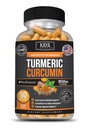 Kaya Naturals Turmeric Platinum, 60 Kapsułki Count, Bioperine, Wsparcie Premium z 95% Znormalizowane kurkuminoidy - 60 Kapsułki