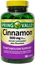 Spring Valley Cynamon 500 mg Wsparcie dla metabolizmu
