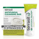 Terrasil Antygrzybicze Cream + Antygrzybicze Mydło 2-Zestaw Clinically-Proven Clotrimazole skuteczne leczenie i ulga: Jock Itch Sportowe Foot Fungal Yeast Infection Ringworm (50g Tube & 75g bar)