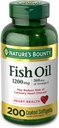 FIsh Oil by Nature's Bounty, Dietary Supplement, Omega 3. Supports Heart Health, 1200 Mg, 200 Rapid Release Softgels