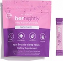 MIXHERS Sleep Supplement Supplement Agreement 124; obejmuje melatoninę, Ashwagandha, rumianek, L-glicynę i L-teaninę Agregat 124; relaksującą mieszankę napoju do uspokajającego uśpienia 124; czekoladowy aromat Agrega124; 15 paczek nadziewanych