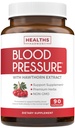 Supplement Support Pressure Supplement (NON-GMO) Premium Natural Herbs, Vitamin & Berries - Wysoka dawka Hawthorn Berry Extract - Wspiera poziom ciśnienia krwi już w normalnym zakresie - 90 Kapsułki