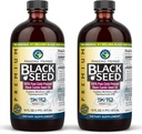 Amazing Herbs Premium Black Seed Oil - Gluten Free, Non GMO, Cold Pressed Nigella Sativa Aids in Digestive Health, Immune Support, Brain Function, Joint Mobility - 16 Fl Oz (Pack of 2)