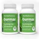 Herbsforever Gurmar Kapsułki - Gymnema Sylvestre - Suplement ziołowy - 90 Kapsułek (Opakowanie 2)
