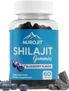 Shilajit Gummies, Blueberry Flavor, Himalayan Extract, Lab Tested, Non-GMO, Gluten Free, Vegan Friendly, Mes- Free Alternative Resin, Simple Addition to Daily Routine, 60 Vegan Gummies